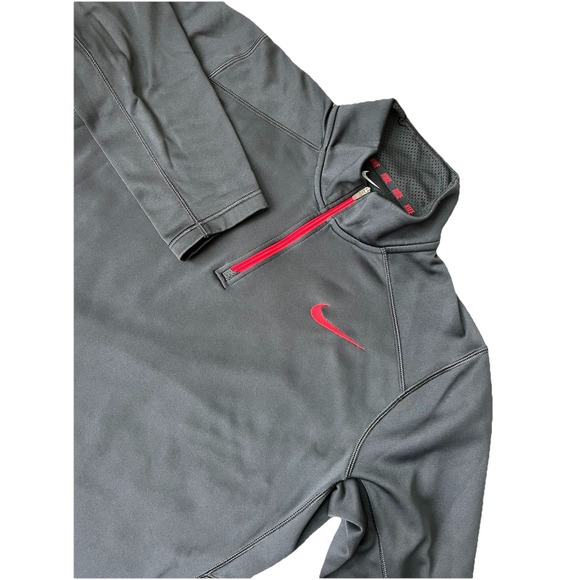 Vintage Nike Therma Fit Track Jacket Mens L Zip‎ Up Pullover 90s Y2K Athletic - Picture 1 of 7